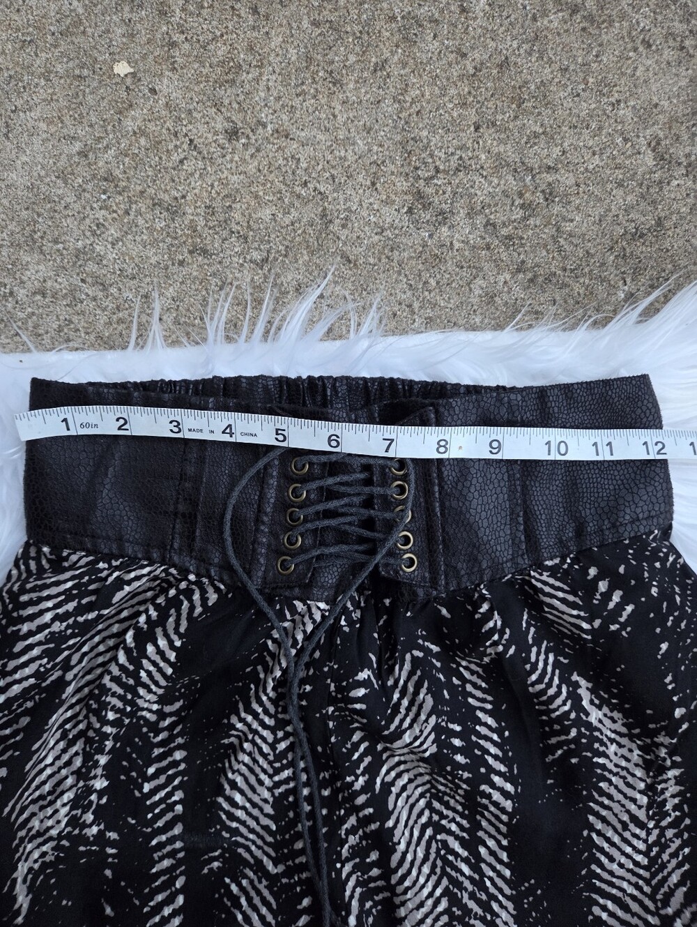 Authentic - Black And Cream High Waisted Pants - Size 5 - Picture 7 of 11